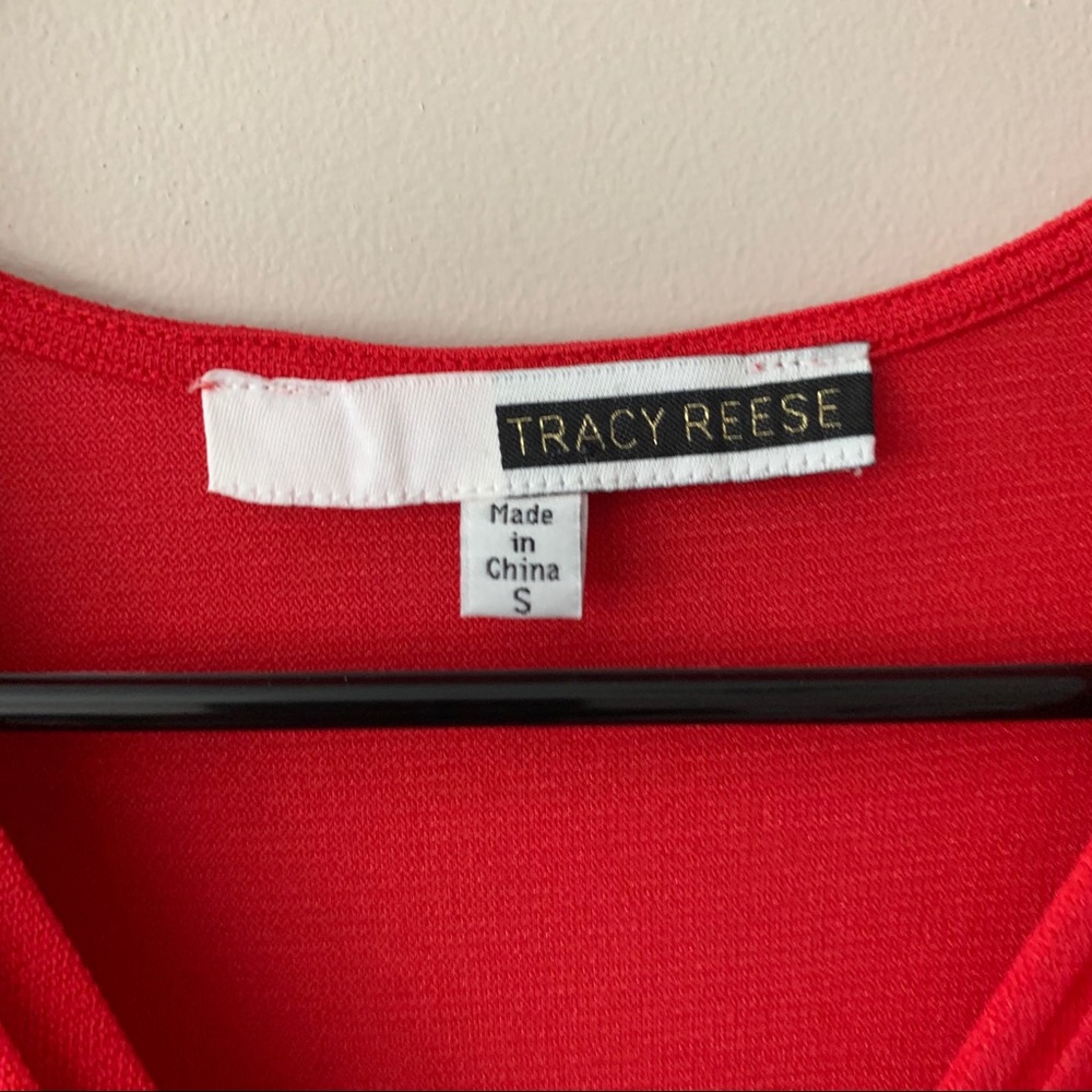 Tracy Reese Red Pleated Dress - Picture 5 of 5